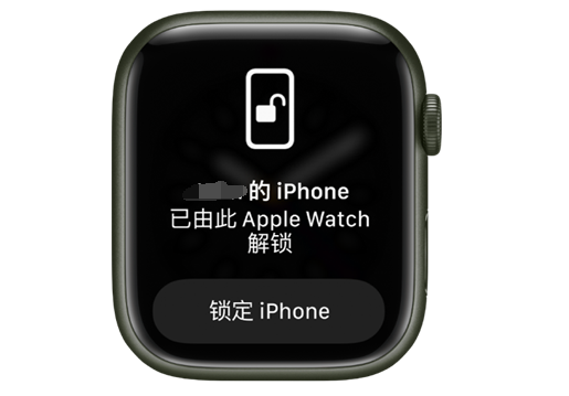 围场苹果手机维修分享用 AppleWatch 解锁配备面容 ID 的 iPhone方法 